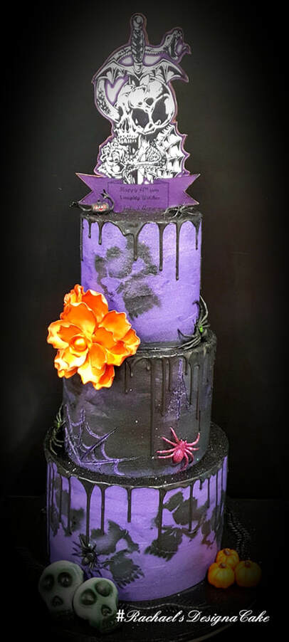 Rachael's Desigacake Halloween birthday cake